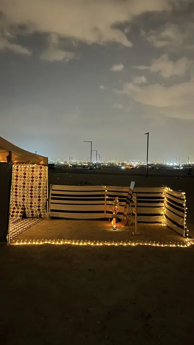 تأجير جلسات ومخيمات جمرة غضى الشتوية