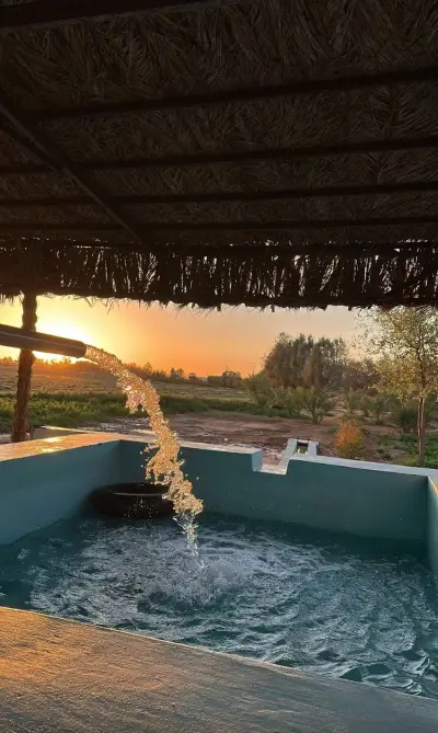 مخيم مزرعة ريف البيت الريفي