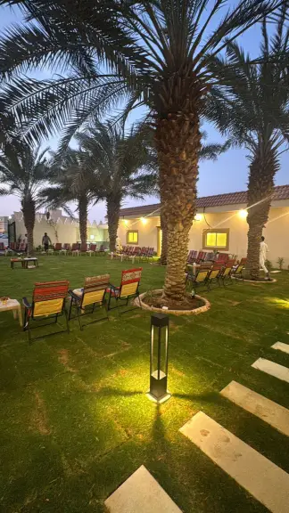أ استراحة واحة النخيل