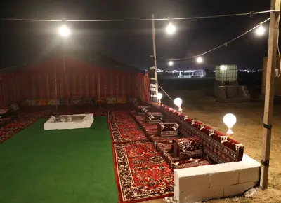 صورة ٣، مخيم غروب الشتاء