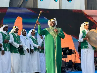 استراحة فرقة الوادي للفنون الشعبية